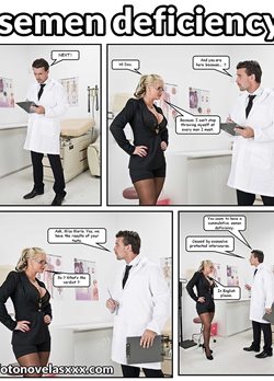 Hot Doctor Porn Captions - semen deficiency | Doctor's porn comic fucking his patient