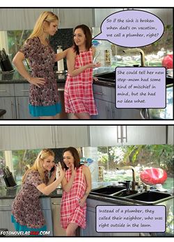 Lesbian Neighbor Porn Captions - mother and daughter of whores with the neighbor | porn comics